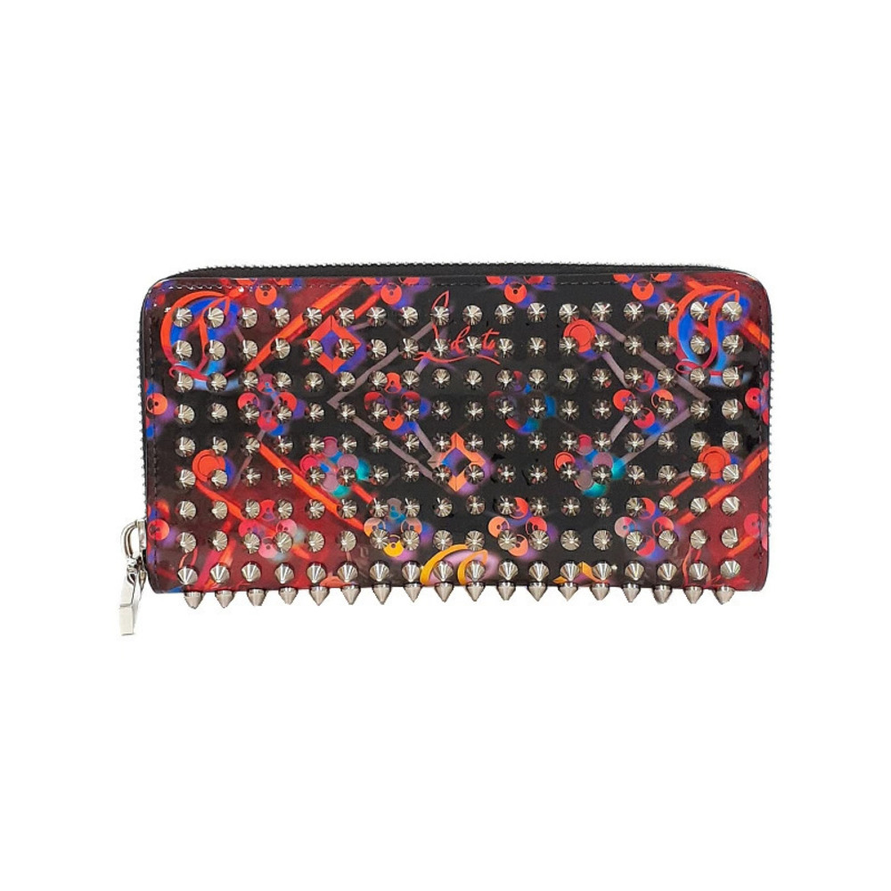 Christian Louboutin Panettone Studded Round Zipper Long Wallet